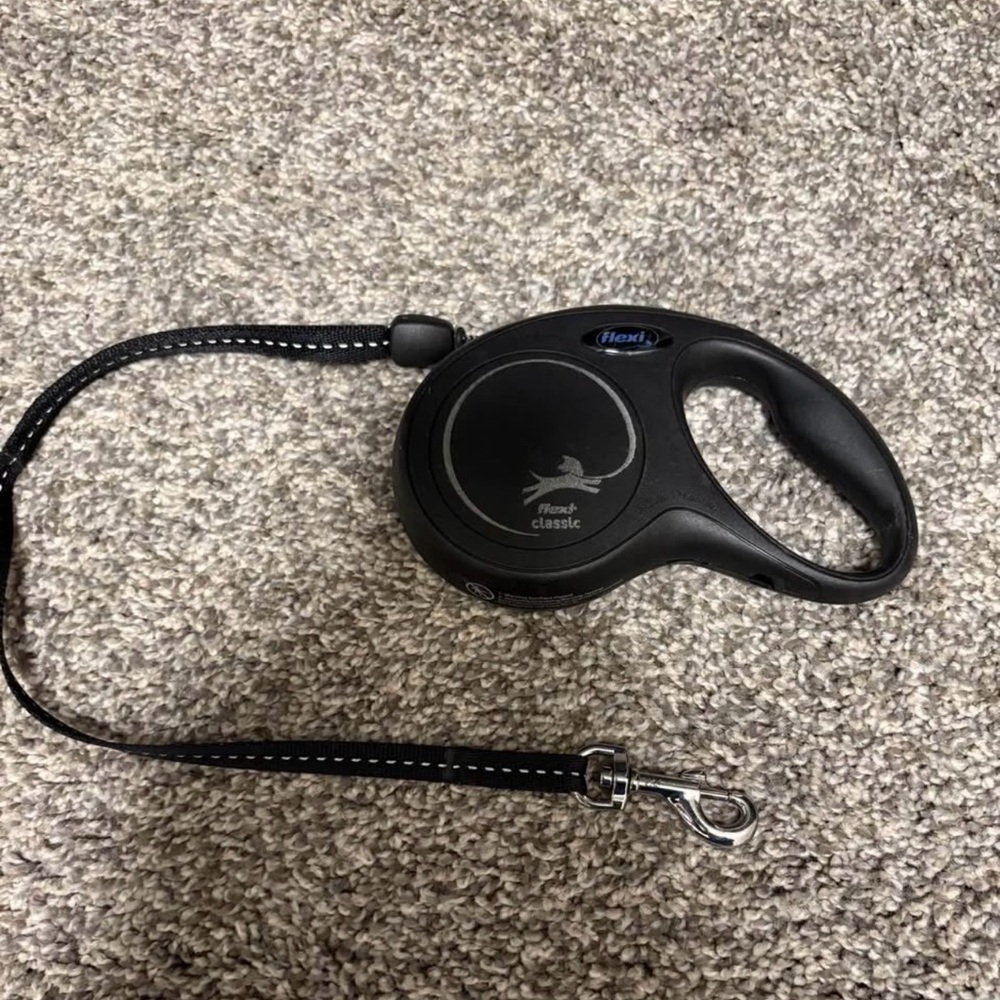 Flexi Classic Black Dog Leash